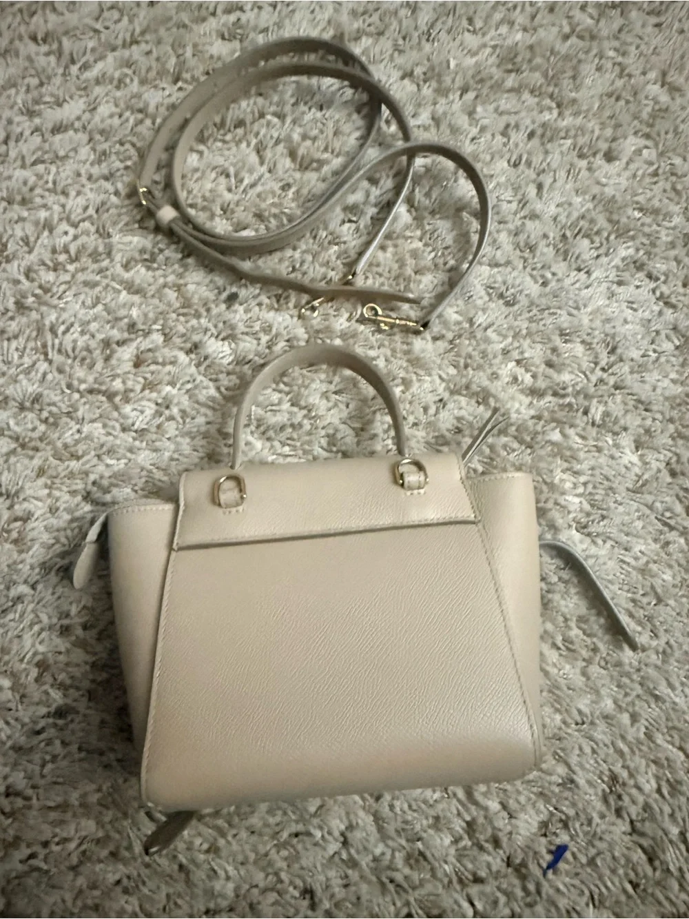 Celine Mini Satchel in Light Taupe with Gold Hardware